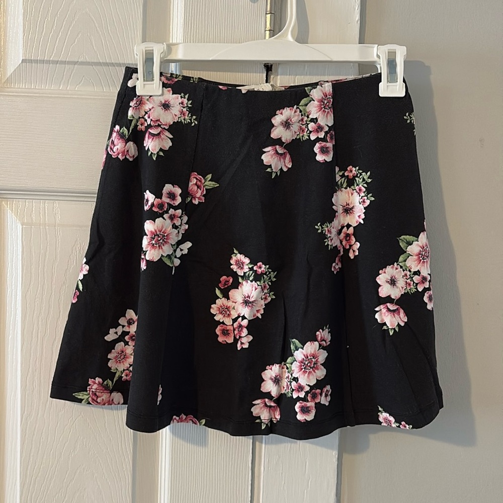 Black and Pink Mini Skirt